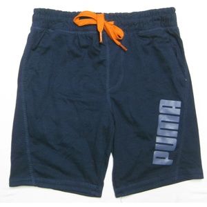 PUMA Little Boys Draw-String Shorts Peacoat, S (8)